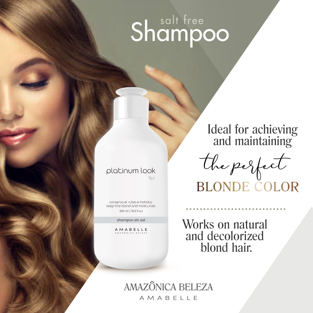 Platinum Look Shampoo Repairs and Mattifies Blonde Hair